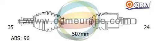 полуоска Multiparts 18-142191