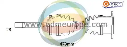 полуоска Multiparts 18-143050