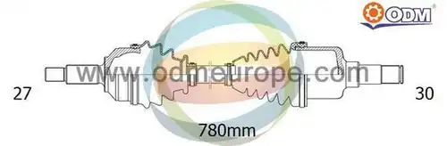 полуоска Multiparts 18-143180