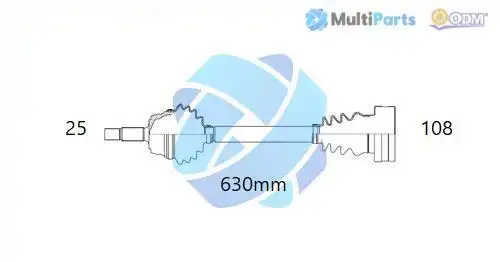 полуоска Multiparts 18-143360