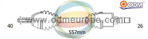 полуоска Multiparts 18-151420