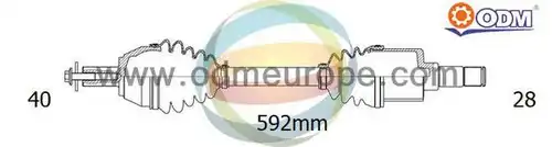 полуоска Multiparts 18-151770