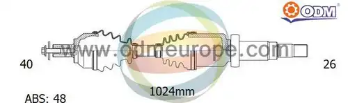 полуоска Multiparts 18-152151