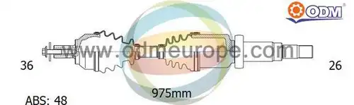 полуоска Multiparts 18-152161