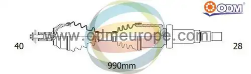 полуоска Multiparts 18-152320