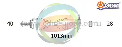 полуоска Multiparts 18-152710