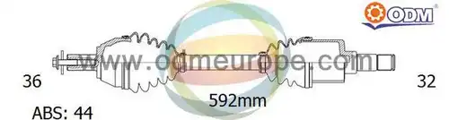 полуоска Multiparts 18-153031