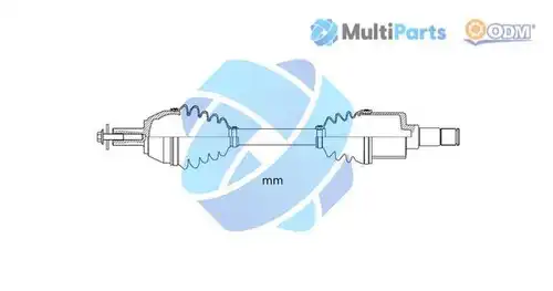 полуоска Multiparts 18-155020