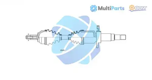 полуоска Multiparts 18-156010