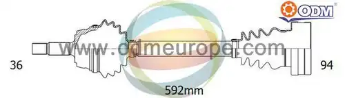 полуоска Multiparts 18-211590