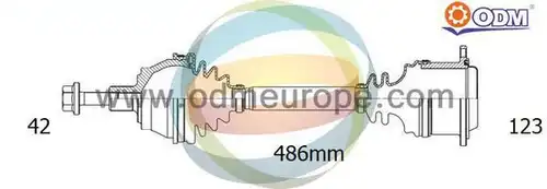 полуоска Multiparts 18-213450