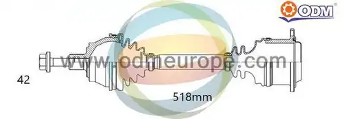 полуоска Multiparts 18-213530