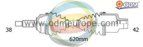 полуоска Multiparts 18-215220