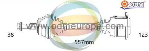 полуоска Multiparts 18-215510