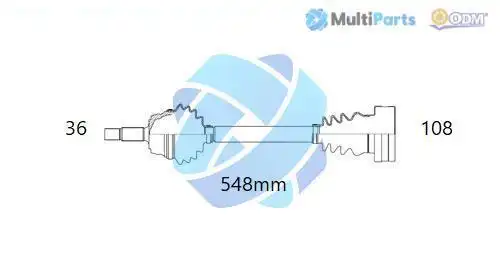 полуоска Multiparts 18-215720