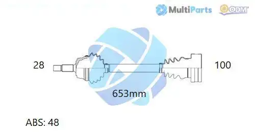 полуоска Multiparts 18-215741