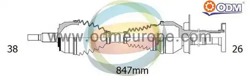 полуоска Multiparts 18-216210