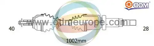 полуоска Multiparts 18-272430