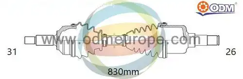 полуоска Multiparts 18-273080