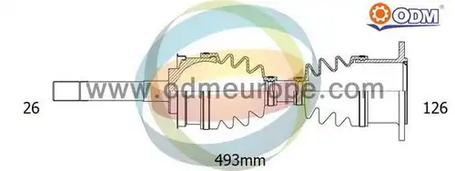 полуоска Multiparts 18-301350