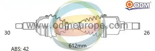 полуоска Multiparts 18-301431