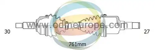 полуоска Multiparts 18-341360