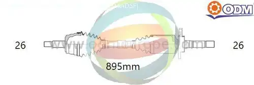 полуоска Multiparts 18-342740