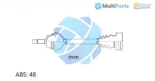 полуоска Multiparts 18-342871