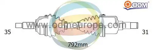 полуоска Multiparts 18-351290