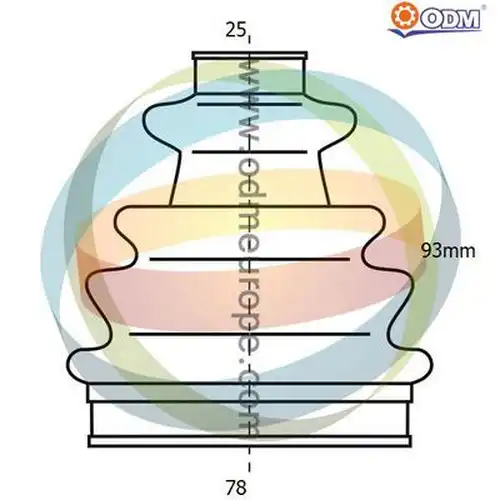 комплект маншон, полуоска Multiparts 21-990024