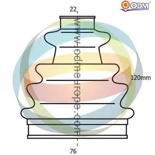 комплект маншон, полуоска Multiparts 21-990185