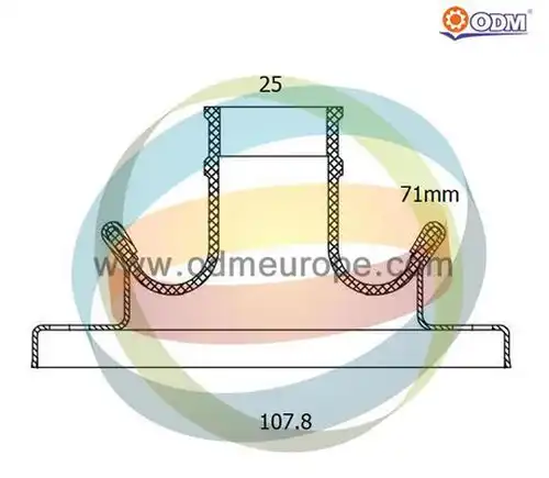 Маншон, полуоска Multiparts 21-990402