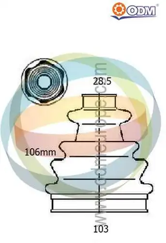 комплект маншон, полуоска Multiparts 21-990418