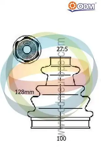 комплект маншон, полуоска Multiparts 21-990420