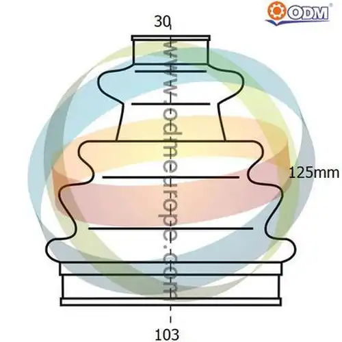 комплект маншон, полуоска Multiparts 21-993117