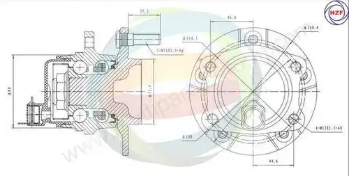 комплект колесен лагер Multiparts 70-220032