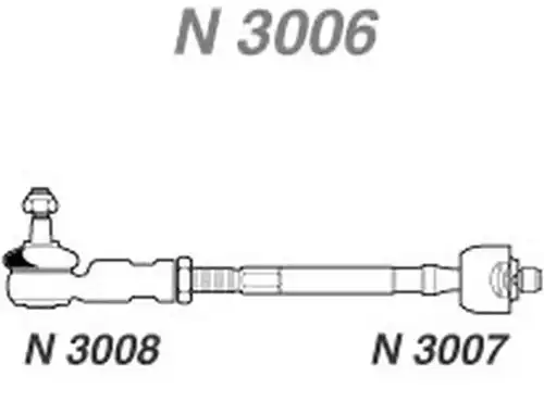 напречна кормилна щанга NAKATA N 3006