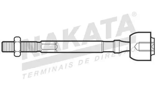 аксиален шарнирен накрайник, напречна кормилна щанга NAKATA N 93008