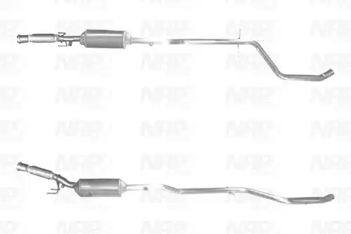 филтър за сажди/твърди частици, изпускателна система NAP CAD10561