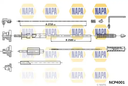 жило за газ NAPA NCP4001