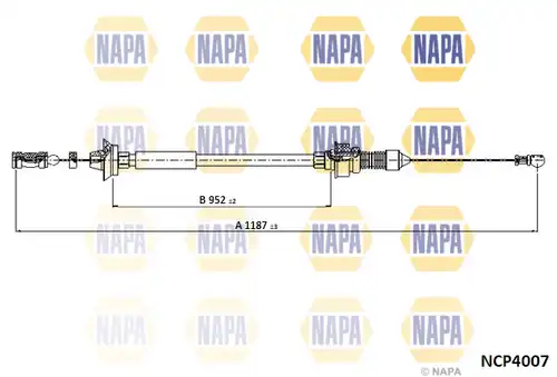 жило за газ NAPA NCP4007