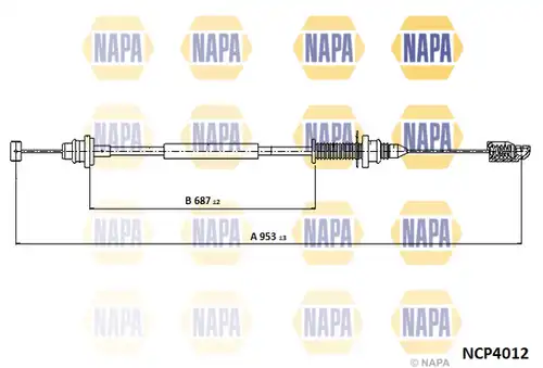 жило за газ NAPA NCP4012