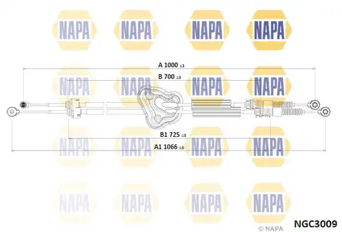 въжен механизъм, ръчна трансмисия NAPA NGC3009