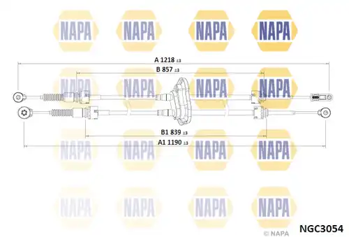 въжен механизъм, ръчна трансмисия NAPA NGC3054
