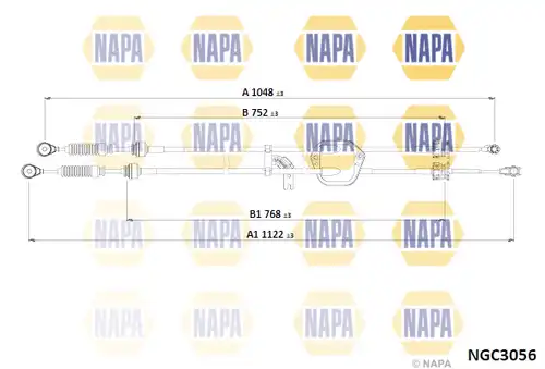 въжен механизъм, ръчна трансмисия NAPA NGC3056