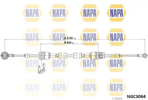 въжен механизъм, ръчна трансмисия NAPA NGC3064