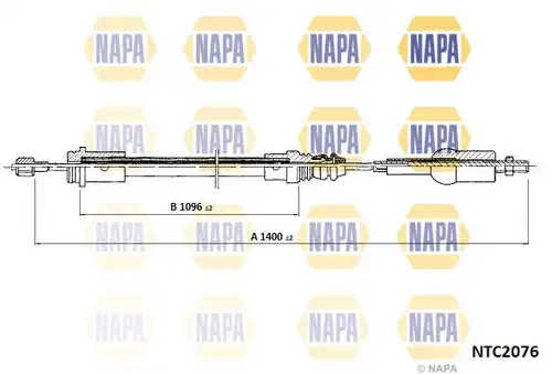 въжен механизъм, задействане на съединителя NAPA NTC2076