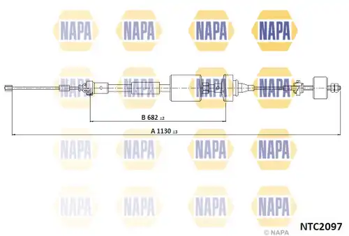 въжен механизъм, задействане на съединителя NAPA NTC2097