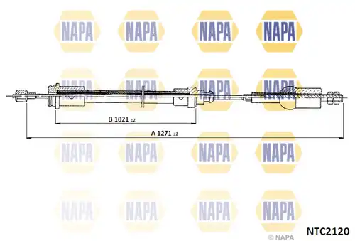 въжен механизъм, задействане на съединителя NAPA NTC2120