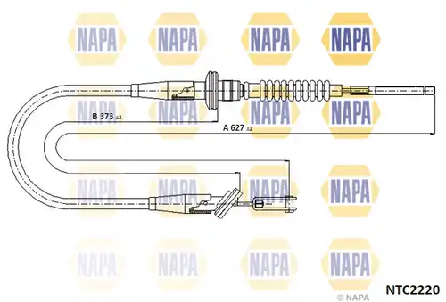 въжен механизъм, задействане на съединителя NAPA NTC2220